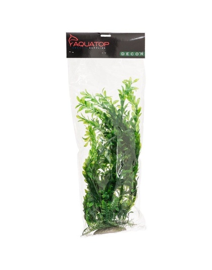 Aquatop Hygro Aquarium Plant - Green - 20" High w/ Weighted Base