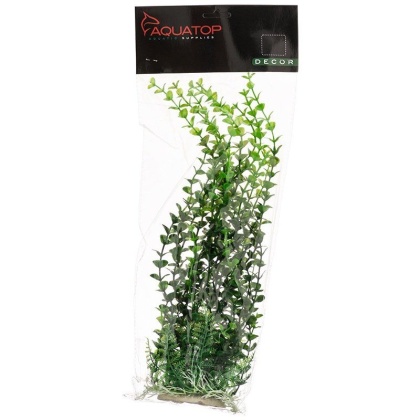 Aquatop Elodea Aquarium Plant - Green - 12" High w/ Weighted Base