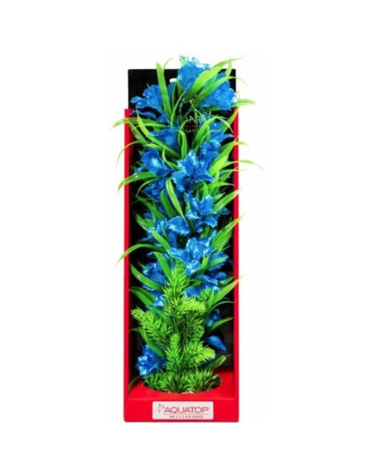 Aquatop Vibrant Passion Aquarium Plant Blue - 16" tall