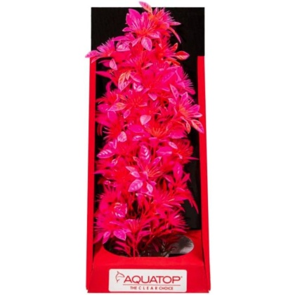 Aquatop Vibrant Garden Aquarium Plant Pink - 10" tall