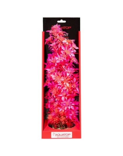 Aquatop Vibrant Garden Aquarium Plant Pink - 16" tall