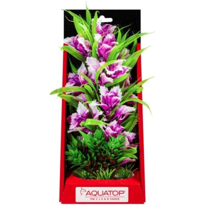 Aquatop Vibrant Garden Aquarium Plant Violet - 10" tall