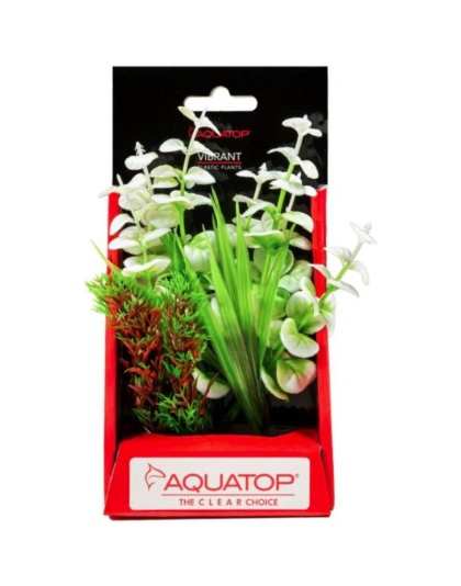 Aquatop Vibrant Wild Aquarium Plant White - 6" tall