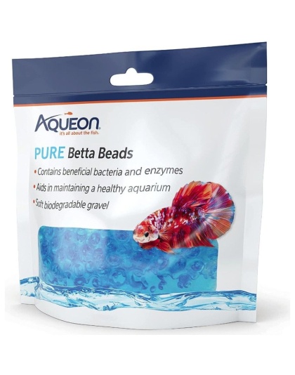 Aqueon Pure Betta Beads Blue - 1 count