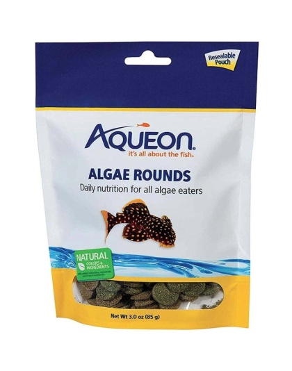 Aqueon Algae Rounds Fish Food - 3 oz