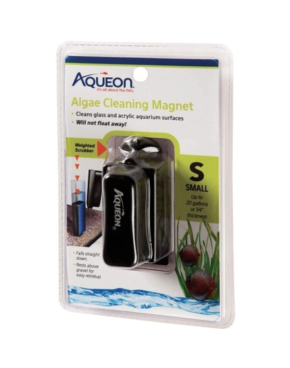 Aqueon Algae Cleaning Magnet - Small - (Up to 20 Gallons or 1/4" Thickness)