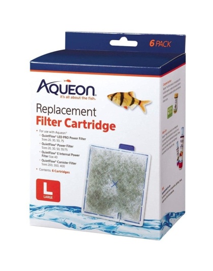 Aqueon QuietFlow Replacement Filter Cartridge - Large (6 Pack)