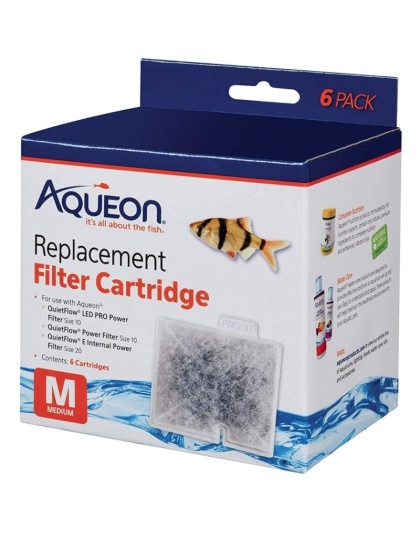 Aqueon QuietFlow Replacement Filter Cartridge - Medium (6 Pack)