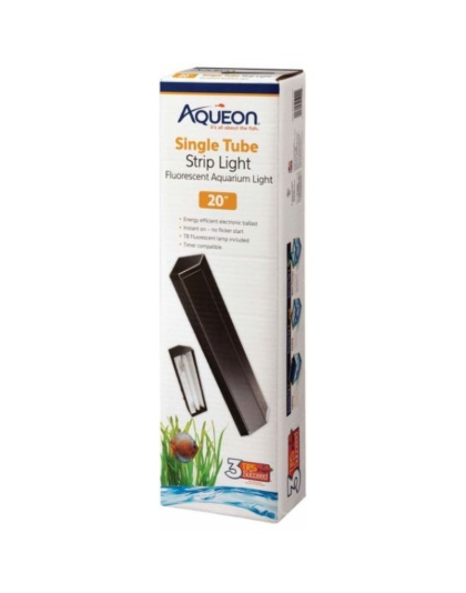 Aqueon Fluorescent Strip Light Black - 20" long