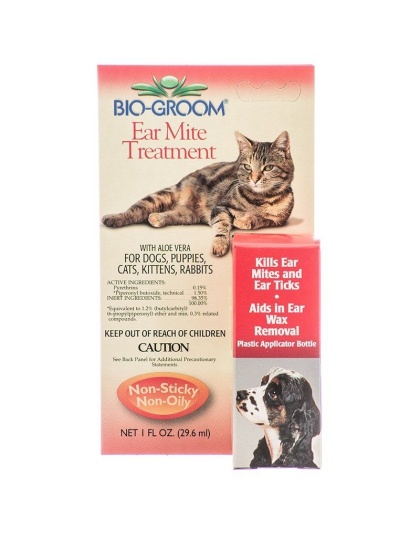 Bio Groom Ear Mite Treatment with Aloe Vera - 1 oz