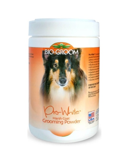 Bio Groom Pro-White Harsh Coat Grooming Powder for Dogs - 8 oz