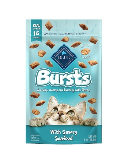 Blue Buffalo Bursts Cat Treats Savory Seafood - 2 oz