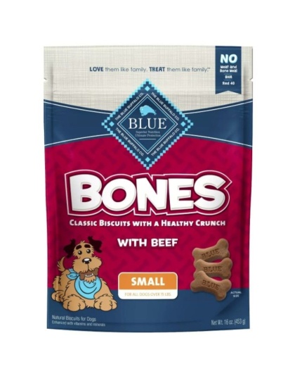 Blue Buffalo Classic Bone Biscuits with Beef Small - 16 oz