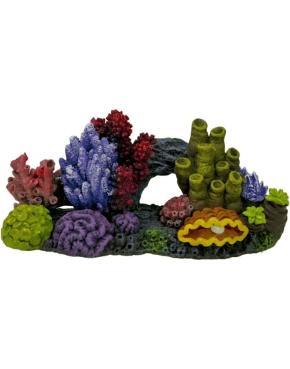 Exotic Environments Great Barrier Reef Aquarium Ornament - 8.25"L x 3.75"W x 3.75"H
