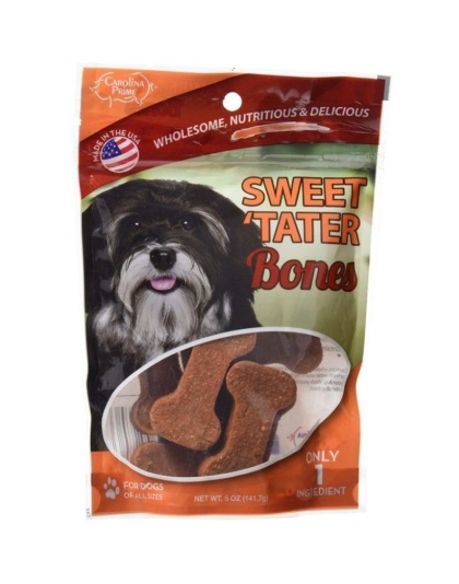 Carolina Prime Sweet Tater Bones Dog Treats - 5 oz