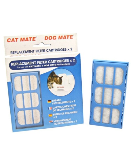 Cat Mate Replacement Filter Cartridge for Pet Fountain - 2 Count