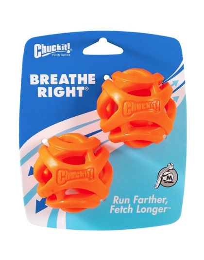 Chuckit Breathe Right Fetch Ball - Medium 2 count