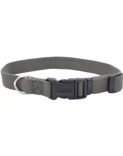 Coastal Pet New Earth Soy Adjustable Dog Collar Forest Green - 8-12"L x 5/8"W