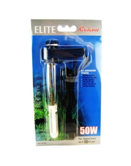 Elite Radiant Mini Aquarium Heater - 50 Watts (6" Long)