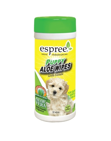 Espree Puppy Aloe Wipes - 50 Count