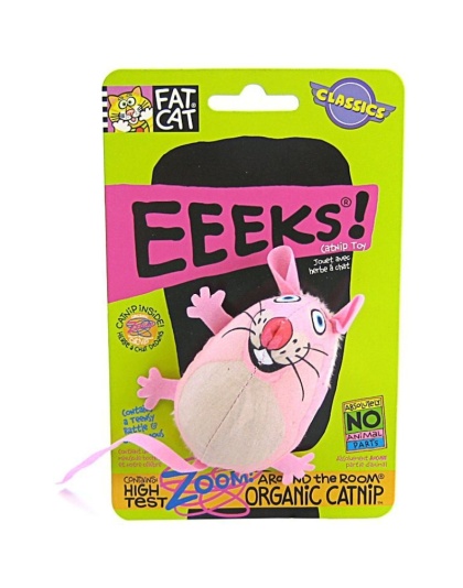 Fat Cat EEEKS Cat Toy with Catnip - Assorted - EEEKS Cat Toy with Catnip