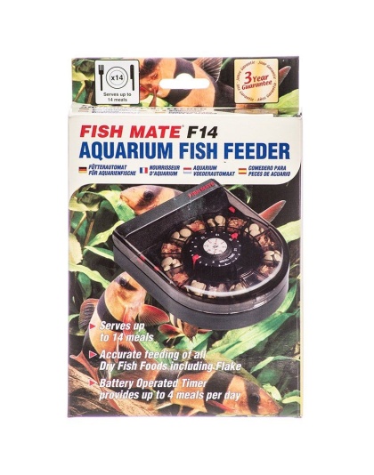 Fish Mate F14 Aquarium Fish Feeder - Up to 14 Medications