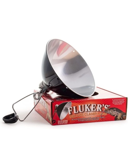 Flukers Clamp Lamp with Switch - 250 Watt (10" Diameter)