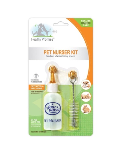 Four Paws Pet Nurser Bottle with Brush Kit - 2 oz Bottle