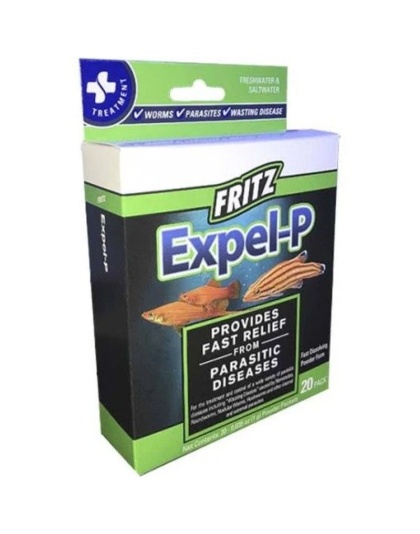 Fritz Aquatics Expel-P Parasitic Disease Treatment - 20 count