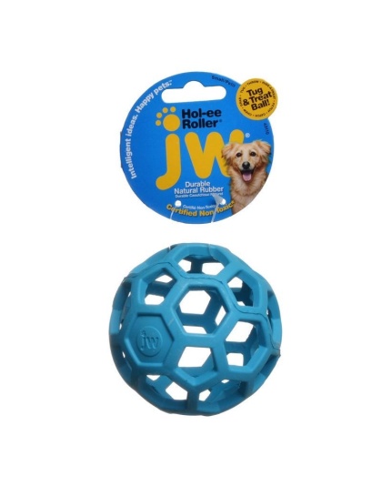 JW Pet Hol-ee Roller Rubber Dog Toy - Assorted - Small (3.5" Diameter - 1 Toy))