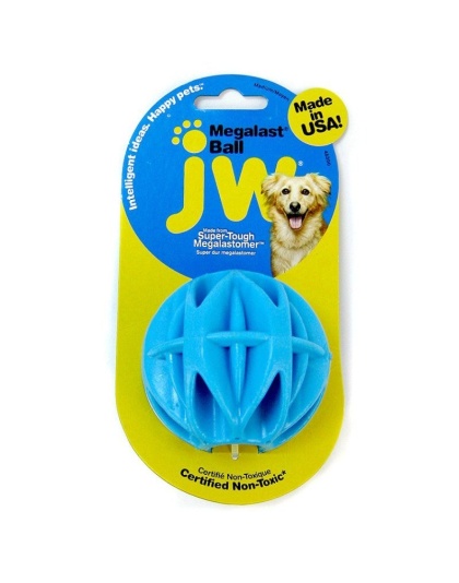 JW Pet Megalast Rubber Dog Toy - Ball - Medium - 3" Diameter