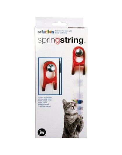 JW Pet Springstring Feathered Mouse Interactive Cat Toy  - 1 count