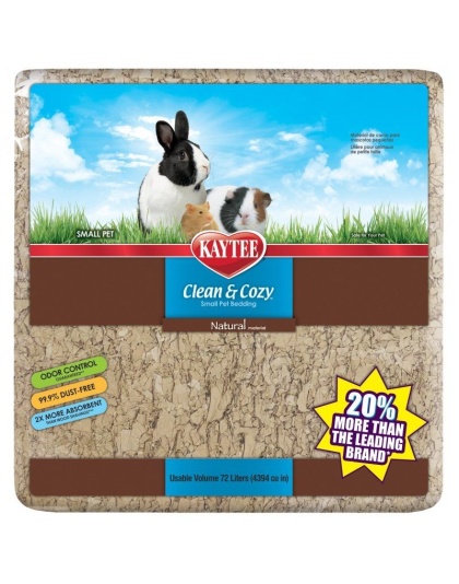 Kaytee Clean & Cozy Small Pet Bedding - Natural - 72 Liters