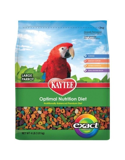 Kaytee Exact Rainbow Chunky Parrot Food - 4 lbs