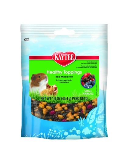 Kaytee Fiesta Healthy Toppings Mixed Fruit - Small Animals - 1.6 oz