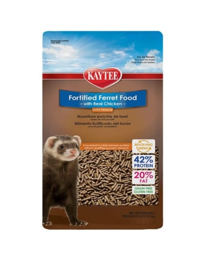 Kaytee Fortified Ferret Diet with Real Chicken - 4 lbs