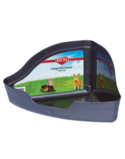 Kaytee Hi Corner Litter Pan - Large (20"L x 13"W x 10"H)