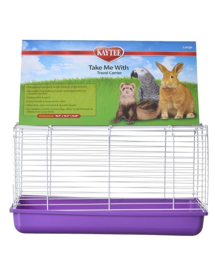 Kaytee Take Me With Travel Center for Small Pets - Large (16.5"L x 10.37"W x 11"H)