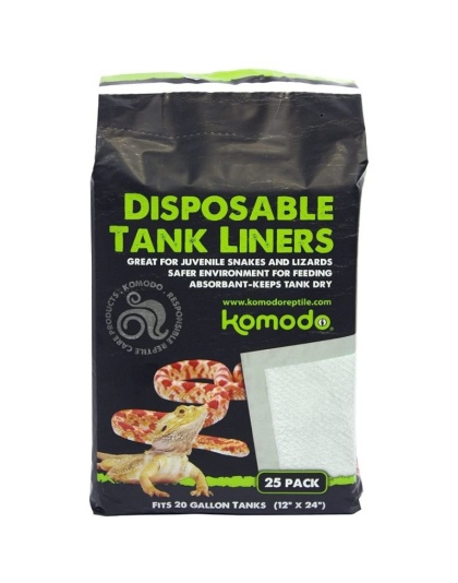 Komodo Repti-Pads Disposable Tank Liners 10 x 20 Inch - 25 count