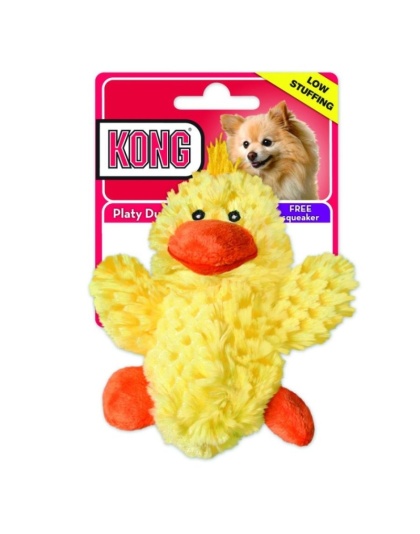 KONG Plush Platy Duck Dog toy - Small - 5"