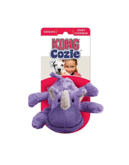 KONG Cozie Plush Toy - Rosie the Rhino - Medium - Rosie The Rhino