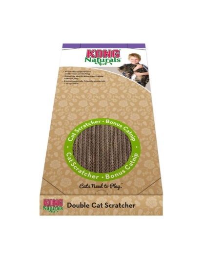KONG Double Wide Cardboard Cat Scratcher - 20in.L x 9in.W x 1.5in.H