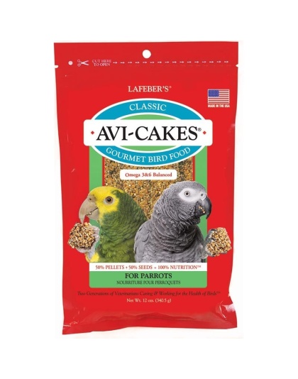 Lafeber Classic Avi-Cakes Gourmet Parrot Food - 12 oz