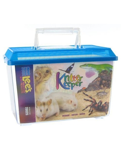 Lees Kritter Keeper with Lid - Medium - 11.75"L x 6.75"W x 8"H