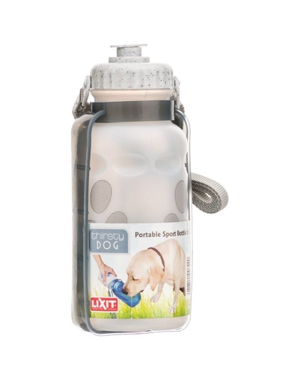 Lixit Thirsty Dog Portable Dog Water Bowl & Bottle - 16 oz