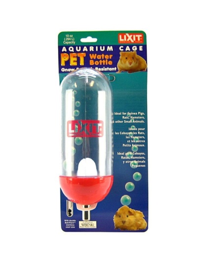 Lixit Aquarium Cage Water Bottle Clear - 10 oz