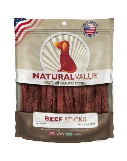 Loving Pets Natural Value Beef Sticks - 14 oz