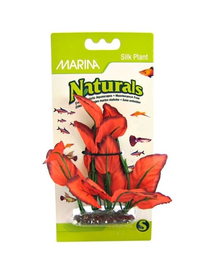 Marina Silk Foreground Aquarium Plant - Red - Medium (6" Tall)