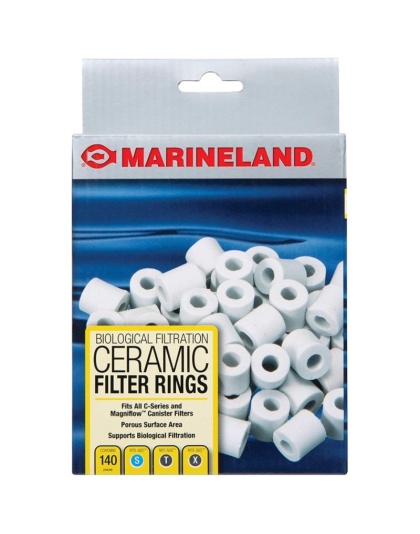 Marineland Biological Filtration Ceramic Filter Rings for C-Series & Magniflow Canister Filters - Ceramic Rings (140 Rings)