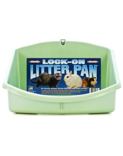 Marshall Ferret Lock-On Litter Pan - 14"L x 14"W x 9"H